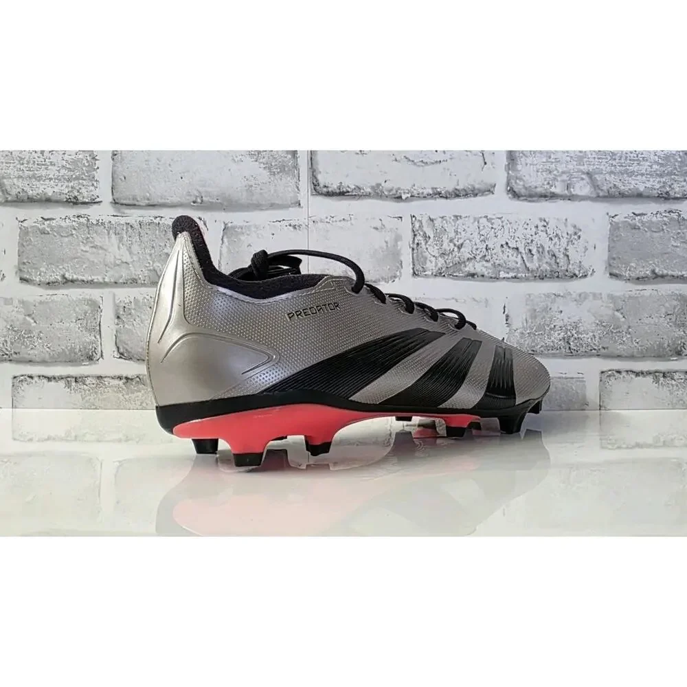 Adidas Predator League FG Men's Size 9.5 Platinum Metallic Soccer Cleats IF6349